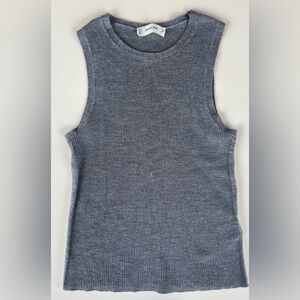 Everlane Ultrafine Merino Wool Ribbed Tank – Heather Grey | Medium SPRING SALE